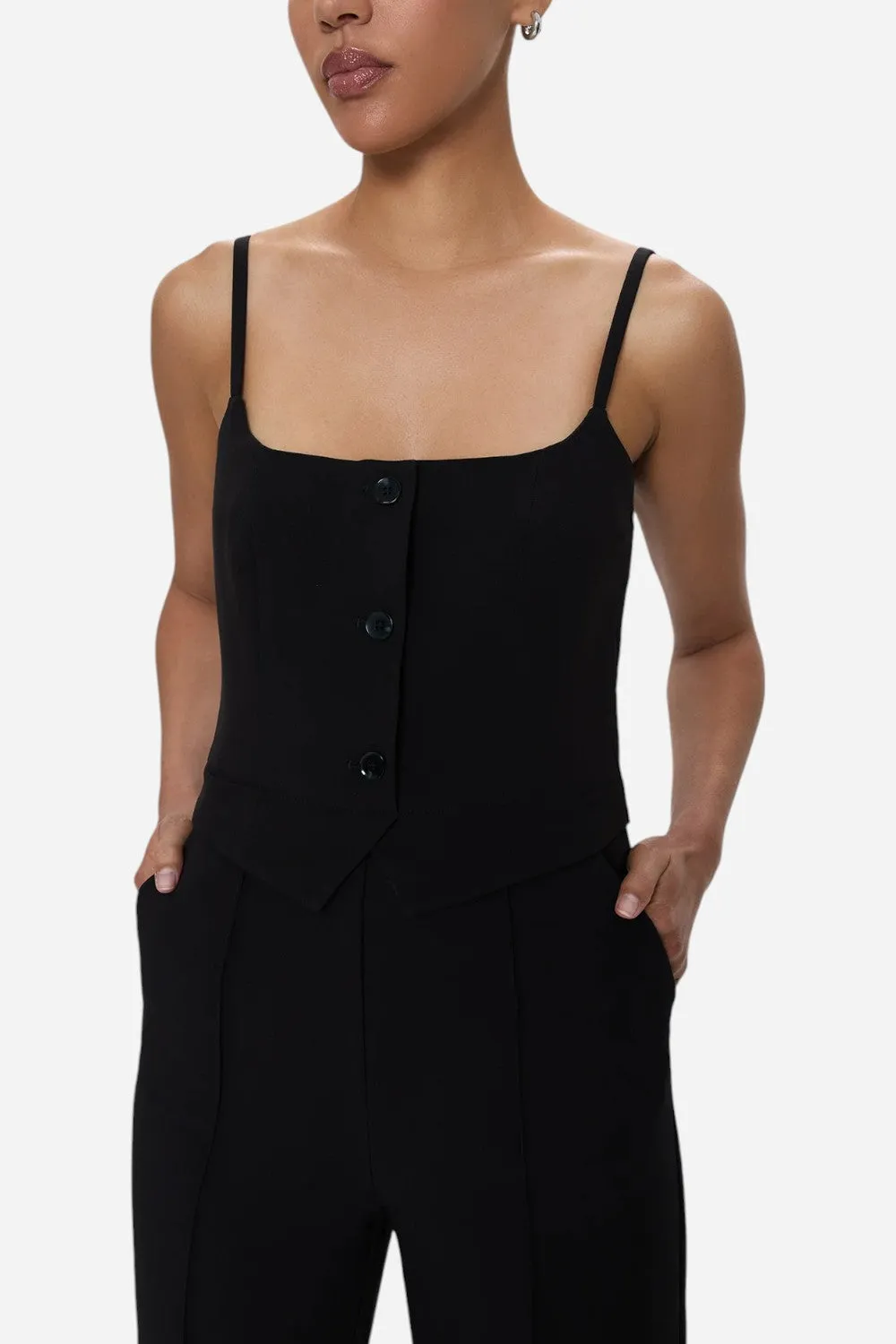 Pistola Marcia Tailored Jumpsuit in Black