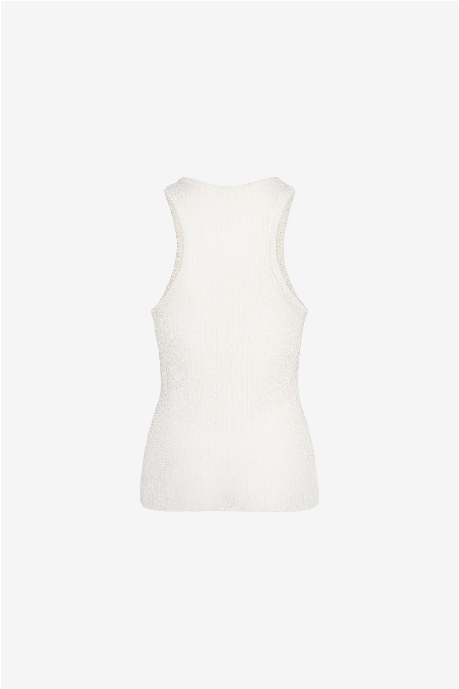 Racer Crochet Tank II Cream