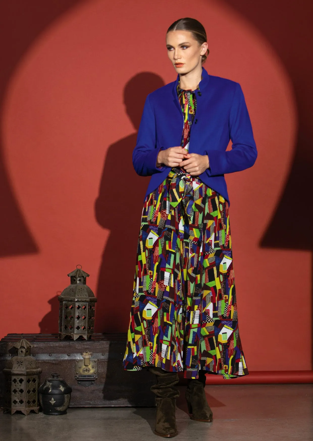 Saadi Skirt - Multi Art