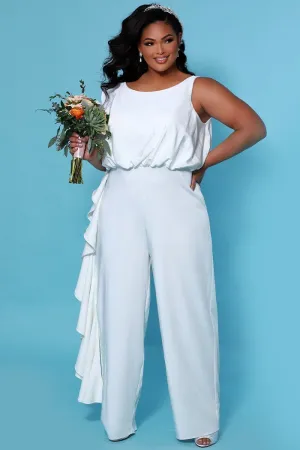 Shania Plus Size Wedding Jumpsuit