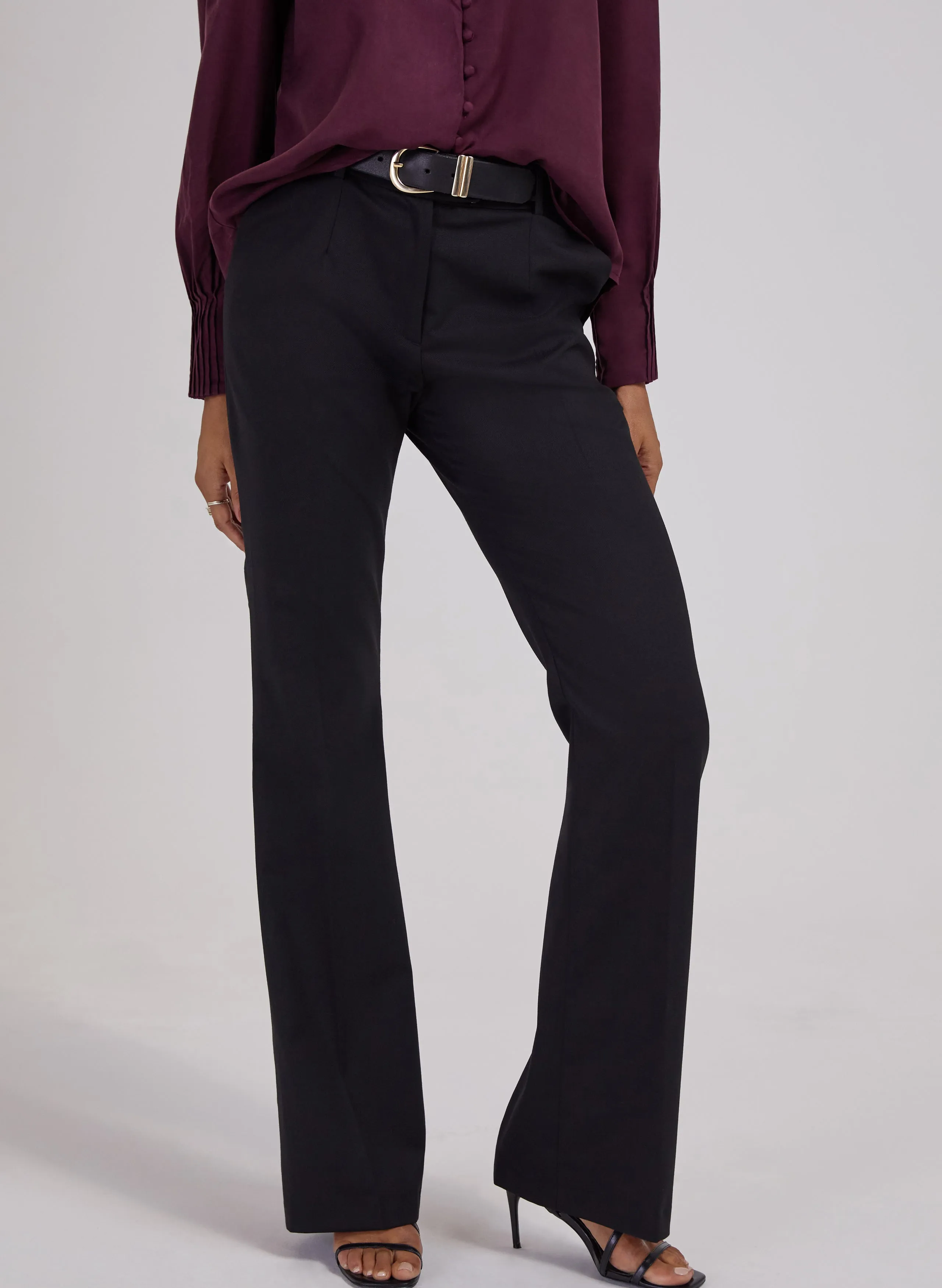 Shapira Newlife & Wool Blend Bootcut Trousers