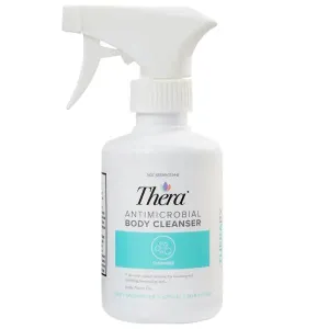 Thera Antimicrobial Body Wash Mild Skin Cleanser Antiseptic, Rinse-Free Formula 8 oz Spray Bottle