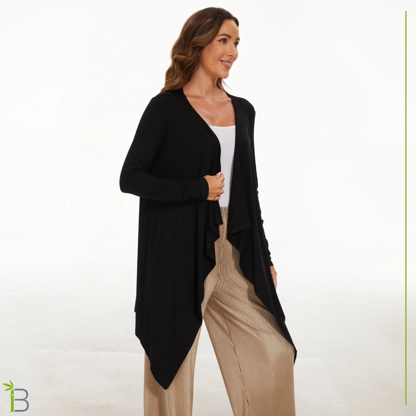 Women's Cardigan Waterfall Design