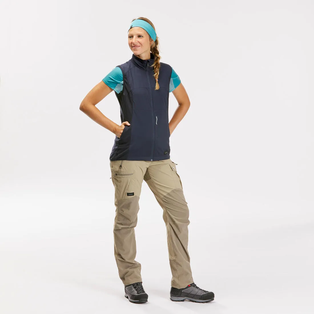 Women's Mountain Trekking Gilet Windproof - MT500